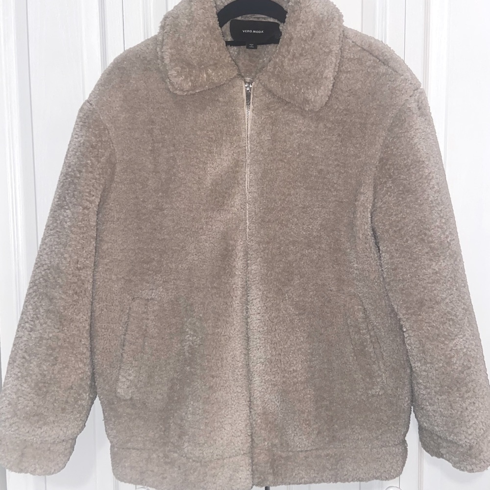 Soft Oversized Teddy Jacket